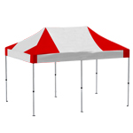 Tente pliante 3x6m Pro40 Toit  Blanc/Rouge 500g