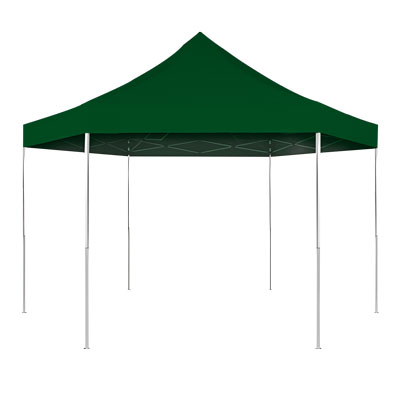 Tente pliante Hexa 6m Pro50 coloris Vert