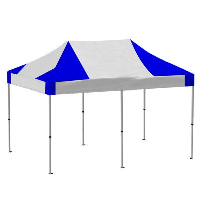 Tente pliante 4x8m Pro40 Toit  Blanc/Bleu 500g