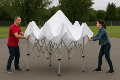 Comment plier et ranger une tente parapluie ?