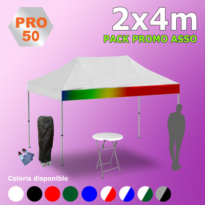 Tente Pliante 2x4 PRO50 Pack Promo ASSO