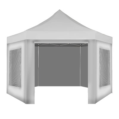 Tente pliante hexa 6m PRO50 Pack promo +
