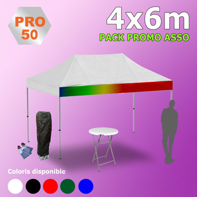 Tente Pliante 4x6 PRO50 Pack Promo ASSO