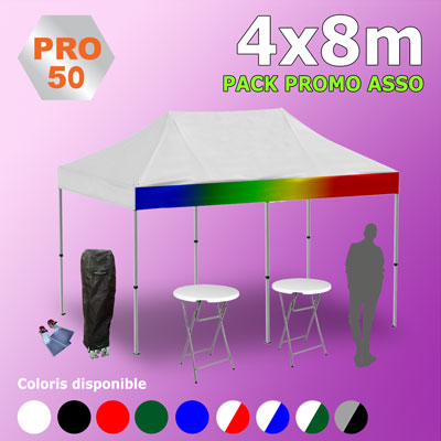 Tente Pliante 4x8 PRO50 Pack Promo ASSO
